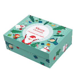 Подарочные коробки рождества коробок рождества печатания КМИК упаковывая с подносом крышек