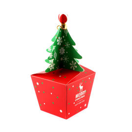 Логотип коробки дерева коробок смешного рождества упаковывая печатая небольшие подарочные коробки